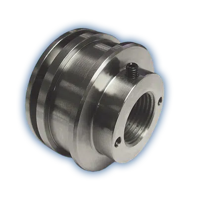 Threaded-piston