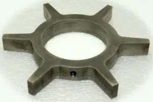 sintered powder with machining hole