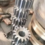 Finished gears — batch after hobbing